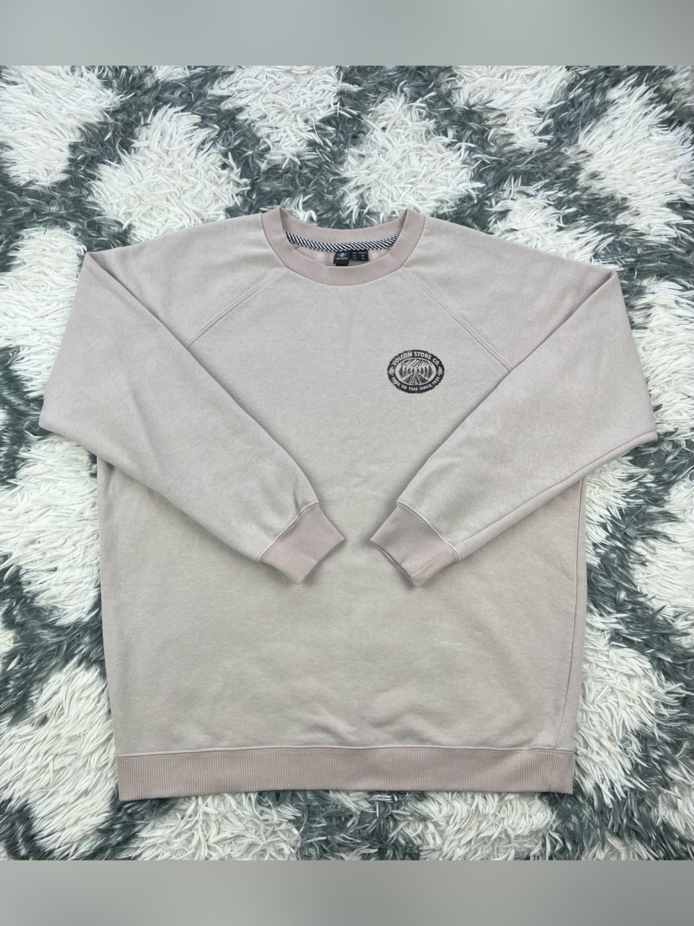 Volcom Women’s Pink Stone Magic Crew Long Sleeve Sweatshirt Size XS